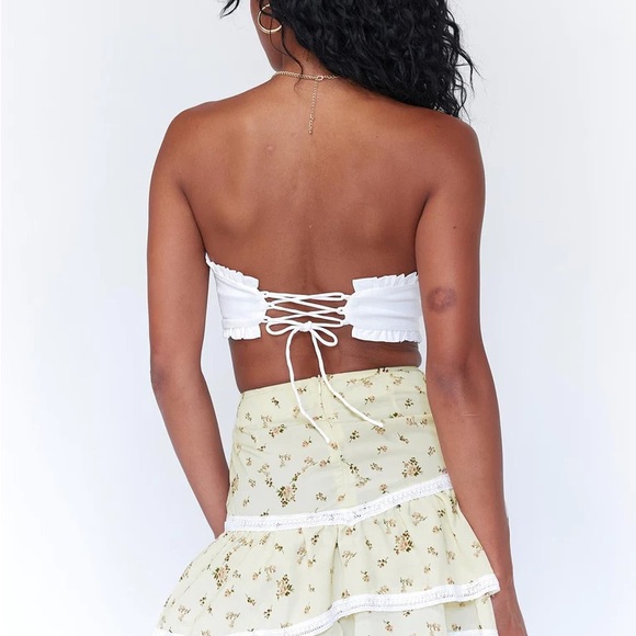 HAILEE MINI SKIRT YELLOW - Picture 3 of 7